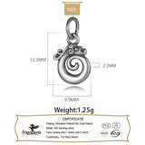 925 Sterling Silver Dragon Head Pendant DIY Necklace Bracelet Accessories
