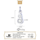 TrustDavis 925 Silver CZ Charms Pendant for DIY Bracelet Necklace