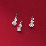 TrustDavis 925 Silver CZ Charms Pendant for DIY Bracelet Necklace