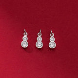 TrustDavis 925 Silver CZ Charms Pendant for DIY Bracelet Necklace