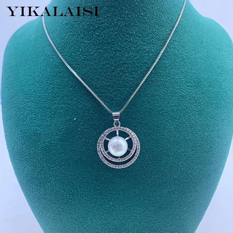8-9mm Freshwater Pearl Necklace Chain Pendants