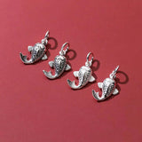 TrustDavis 925 Silver Animal Necklace Rabbit Butterfly Jewelry