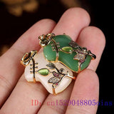 Jade Jacket Pendant Amulet Crystal Natural Necklace Charm Chalcedony 925 Silver