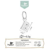 TrustDavis 925 Sterling Silver Letters Charm Pendant Necklace Jewelry DH0020