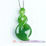 Green Jade Heart Necklace Pendant Natural Jadeite Amulets
