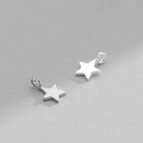 925 Sterling Silver Star Pendant DIY Necklace Bracelet for Children Jewelry