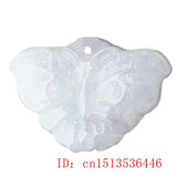 Burmese Jade Butterfly Pendant Vintage Green Jewelry Accessories