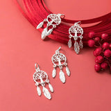925 Silver Dream Catcher Drop Charms Life Tree Feather Pendant