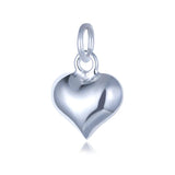 TrustDavis 925 Silver Heart Love Pendant DIY Necklace Fine Jewelry