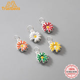 TrustDavis S999 Silver Daisy Flower Pendant DIY Necklace Bracelet Jewelry