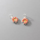 TrustDavis S999 Silver Daisy Flower Pendant DIY Necklace Bracelet Jewelry