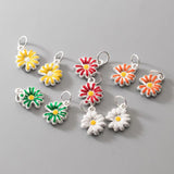 TrustDavis S999 Silver Daisy Flower Pendant DIY Necklace Bracelet Jewelry