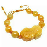 Silk Jade Pixiu Bracelet Pendant Natural Men Women Gift Talismans