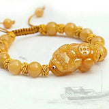 Silk Jade Pixiu Bracelet Pendant Natural Men Women Gift Talismans