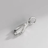 TrustDavis 925 Silver Plant Charm Pendant for Necklace DH0027