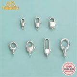 925 Silver Necklace Bracelet Pendant Heart Pattern DIY Jewelry