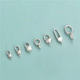 925 Silver Necklace Bracelet Pendant Heart Pattern DIY Jewelry
