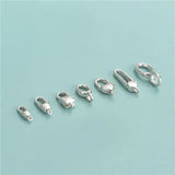 925 Silver Necklace Bracelet Pendant Heart Pattern DIY Jewelry