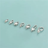 925 Silver Necklace Bracelet Pendant Heart Pattern DIY Jewelry
