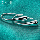925 Silver Teardrop Stud Earrings Wedding Party Charm Jewelry