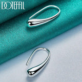 925 Silver Teardrop Stud Earrings Wedding Party Charm Jewelry