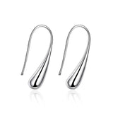 925 Silver Teardrop Stud Earrings Wedding Party Charm Jewelry