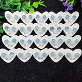 Aquamarine Ball Bead Stud Earrings 925 Silver Healing Gemstone Jewelry