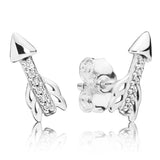 925 Silver Earring Daisy Clusters Tree of Love Crystal Women Jewelry