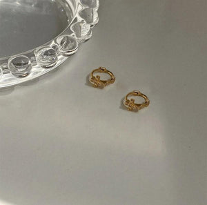 S925 Silver Earrings Cross Butterfly Crystal Jewelry Wedding Party
