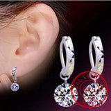 925 Silver Zirconia Pendant Earrings For Women S-E29