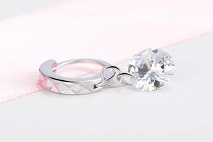 925 Silver Zirconia Pendant Earrings For Women S-E29