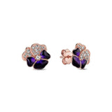 Charm Double Hoop Butterfly Earrings for Women