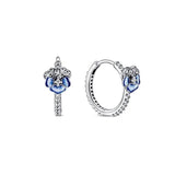Charm Double Hoop Butterfly Earrings for Women