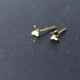925 Silver Butterfly Stud Earrings for Women Small Stylish Jewelry