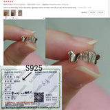 925 Silver Butterfly Stud Earrings for Women Small Stylish Jewelry