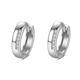 925 Sterling Silver Crystal Circle Earring For Women Making Jewelry