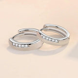925 Sterling Silver Crystal Circle Earring For Women Making Jewelry