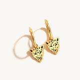 925 Silver Rainbow Zircon Cross Pendant Earrings For Women