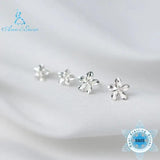 S925 Silver Plumeria Flower Earrings Gift for Her