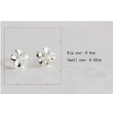 S925 Silver Plumeria Flower Earrings Gift for Her
