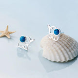 TrustDavis 925 Sterling Silver Elephant Stud Earrings