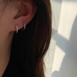S925 Silver Hoop Earrings for Women, Anti Allergic Jewelry