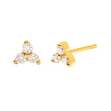 925 Silver Tiny Crystal Stud Earrings