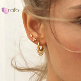 925 Silver Tiny Crystal Stud Earrings