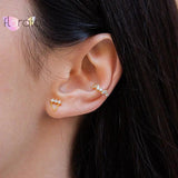 925 Silver Tiny Crystal Stud Earrings