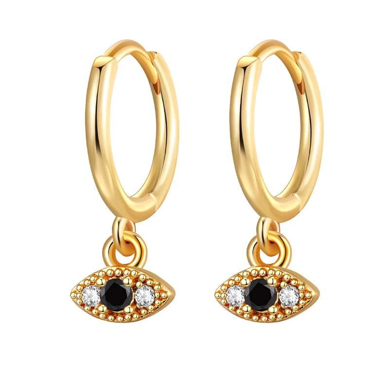Zircon Plated Dangle Earrings for Women