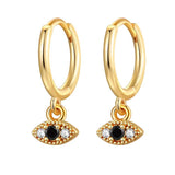 Zircon Plated Dangle Earrings for Women