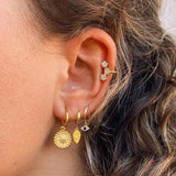 Zircon Plated Dangle Earrings for Women
