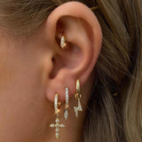 Zircon Plated Dangle Earrings for Women