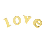 4-6mm Initial Stud Earring 26 Alphabet lowercase No Stone 925 Sterling Silver